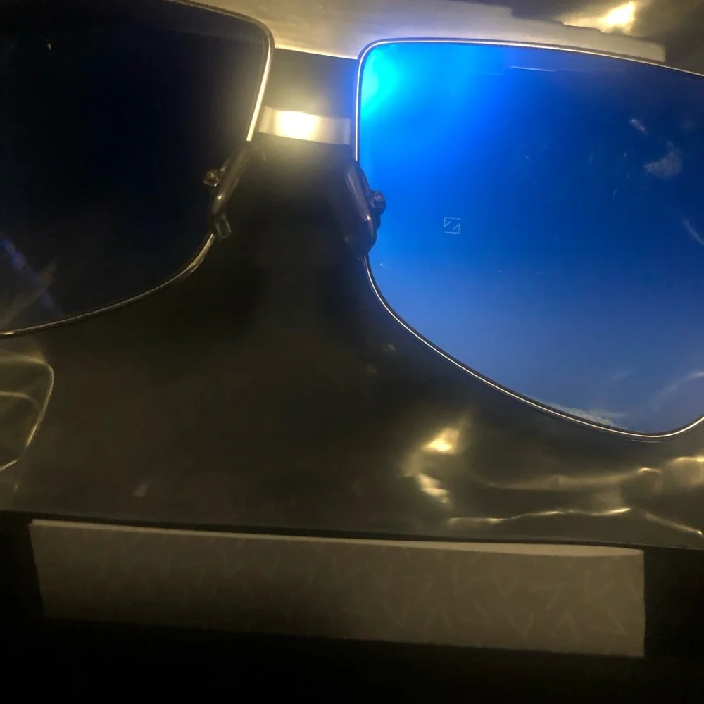 Anna Karin Karlsson Le Boss Swarovski White Gold Plated 24k Aviator Sunglasses